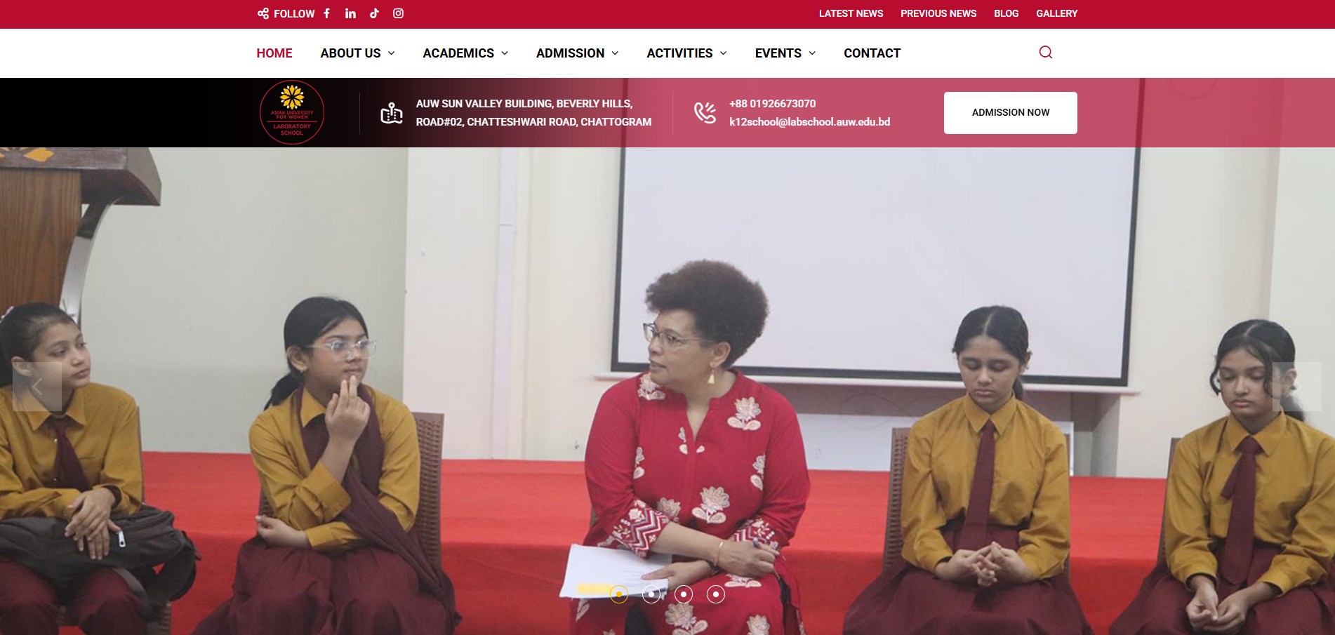AUW Laboratory School public website home page