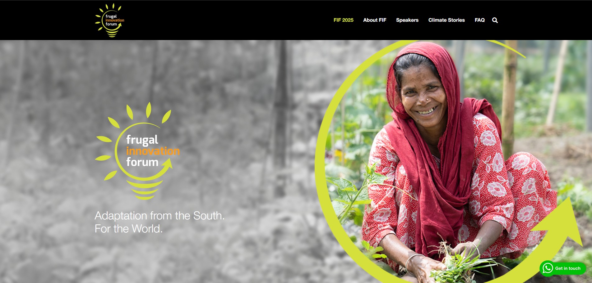 BRAC Frugal Innovation Forum 2025 website