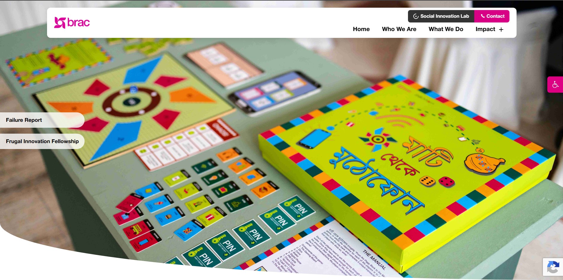 BRAC Social Innovation Lab website